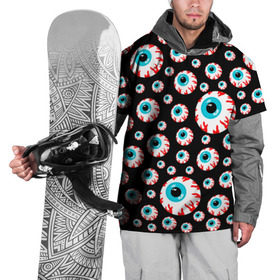Накидка на куртку 3D с принтом Mishka NYC в Тюмени, 100% полиэстер |  | addict | keep watch | mishka | mishkanyc | nyc | ski patrol crewneck | tessa violet | бренд | глаза | мишка | стритвер | тесса виолет | уличная мода | урбан стаил