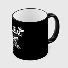 Кружка с полной запечаткой с принтом Judas Priest в Тюмени, керамика | ёмкость 330 мл | Тематика изображения на принте: judas priest | metal | rock | группы | метал | музыка | рок | хард рок | хэви метал