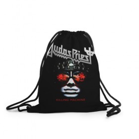 Рюкзак-мешок 3D с принтом Judas Priest в Тюмени, 100% полиэстер | плотность ткани — 200 г/м2, размер — 35 х 45 см; лямки — толстые шнурки, застежка на шнуровке, без карманов и подкладки | judas priest | metal | rock | группы | метал | музыка | рок | хард рок | хэви метал