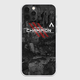 Чехол для iPhone 12 Pro Max с принтом You Are The Champion в Тюмени, Силикон |  | Тематика изображения на принте: apex | apexlegends | battle | fall | legends | royale | titan | titanfall | апекс | битва | игра | игры | королевская | легенд | легендс | легенды | лого | меха | мехи | онлайн | роботы | символ | титанфол | шутер