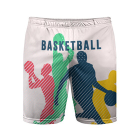 Мужские шорты 3D спортивные с принтом Баскетбол в Тюмени,  |  | баскет | баскетбол | вип | дизайн | люди | мяч | новинка | спорт | спортсмен | топ | тренд | человек