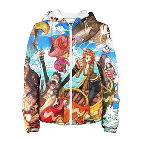 Женская куртка 3D с принтом One Piece в Тюмени, ткань верха — 100% полиэстер, подклад — флис | прямой крой, подол и капюшон оформлены резинкой с фиксаторами, два кармана без застежек по бокам, один большой потайной карман на груди. Карман на груди застегивается на липучку | anime | asian | asiatic | big | cat | crow | giant | hat | huge | japonese | karasu | kyojin | manga | neko | one piece | oppai | oriental | power | powerful | tophat | weapon | woma | аниме | манга | япония