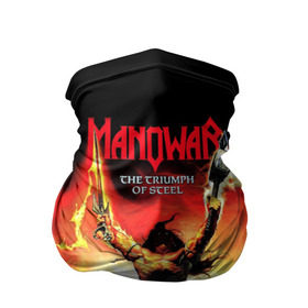 Бандана-труба 3D с принтом Manowar в Тюмени, 100% полиэстер, ткань с особыми свойствами — Activecool | плотность 150‒180 г/м2; хорошо тянется, но сохраняет форму | heavy metal | manowar | power metal | группы | метал | музыка | пауэр метал | рок | хеви метал