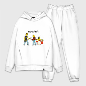 Мужской костюм хлопок OVERSIZE с принтом Nirvana в стиле simpsons в Тюмени,  |  | nirvana | simpsons | барабаны | басы | гитара | курт | курт кобейн | музыканты | мультик | нирвана | рок | симпсоны