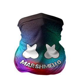 Бандана-труба 3D с принтом Marshmello 2019 в Тюмени, 100% полиэстер, ткань с особыми свойствами — Activecool | плотность 150‒180 г/м2; хорошо тянется, но сохраняет форму | christopher comstock | dj | marshmello | music | диджей | клубная музыка | клубняк | крис комсток | логотип | маршмэллоу | музыка