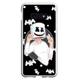 Чехол для Samsung S10E с принтом Marshmello в Тюмени, Силикон | Область печати: задняя сторона чехла, без боковых панелей | alone | beautiful now | disc | dj | jockey | marshmallow | американский | диджей | дискотека | маршмэллоу | продюсер