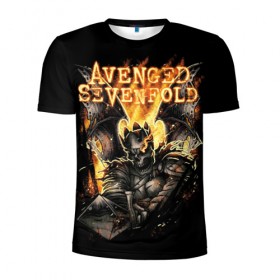 Мужская футболка 3D спортивная с принтом Avenged Sevenfold в Тюмени, 100% полиэстер с улучшенными характеристиками | приталенный силуэт, круглая горловина, широкие плечи, сужается к линии бедра | a7x | avenged sevenfold | heavy metal | metal | группы | метал | музыка | прогрессивный метал | рок | хард рок | хэви метал