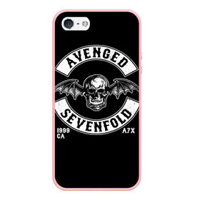 Чехол для iPhone 5/5S матовый с принтом Avenged Sevenfold в Тюмени, Силикон | Область печати: задняя сторона чехла, без боковых панелей | a7x | avenged sevenfold | heavy metal | metal | группы | метал | музыка | прогрессивный метал | рок | хард рок | хэви метал