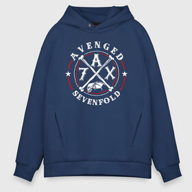 Мужское худи Oversize хлопок с принтом Avenged Sevenfold в Тюмени, френч-терри — 70% хлопок, 30% полиэстер. Мягкий теплый начес внутри —100% хлопок | боковые карманы, эластичные манжеты и нижняя кромка, капюшон на магнитной кнопке | a7x | avenged sevenfold | heavy metal | metal | группы | метал | музыка | прогрессивный метал | рок | хард рок | хэви метал