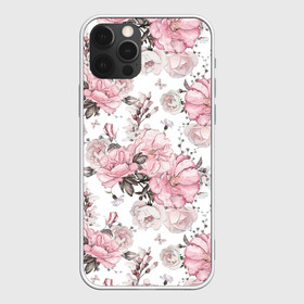 Чехол для iPhone 12 Pro Max с принтом Розовые розы в Тюмени, Силикон |  | bouquet | fashion | flora | flowers | illustra | nature | ornament | patterns | petals | pink | roses | style | youth | белый | букет | графика | иллюстрация | картинка | лепестки | мода | молодежная | орнамент | природа | рисунок | розовые | розы