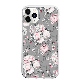 Чехол для iPhone 11 Pro матовый с принтом Розовые розы в Тюмени, Силикон |  | bouquet | f | flora | flowers | leaves | nature | ornament | patterns | petals | pink | roses | style | youth | букет | графика | иллюстрация | картинка | лепестки | листья | мода | молодежная | орнамент | природа | рисунок | розовые | розы | серый