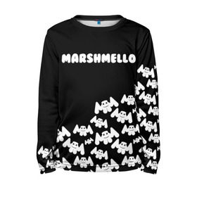 Детский лонгслив 3D с принтом MARSHMELLO в Тюмени, 100% полиэстер | длинные рукава, круглый вырез горловины, полуприлегающий силуэт
 | 