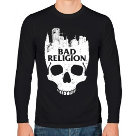 Мужской лонгслив хлопок с принтом Bad Religion в Тюмени, 100% хлопок |  | bad religion | hardcore | punk | группы | музыка | панк | панк рок | рок