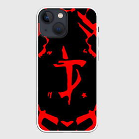 Чехол для iPhone 13 mini с принтом DOOM в Тюмени,  |  | devil | doom | hell | mark of the doom slayer | slayer | ад | гарнил | дум | знаки | иероглифы | компьютерные игры 2019 | преисподняя | символ | солдат