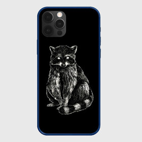 Чехол для iPhone 12 Pro Max с принтом Енот в Тюмени, Силикон |  | Тематика изображения на принте: гладкая шерсть | енот | енот полоскун | енотик полосатый | животное | лесной | милый | минимализм | полосатый хвост | черно белый