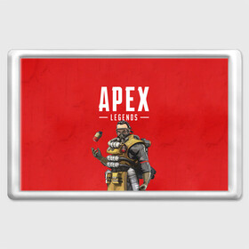 Магнит 45*70 с принтом CAUSTIC APEX LEGENDS в Тюмени, Пластик | Размер: 78*52 мм; Размер печати: 70*45 | apex | caustic | legend | legends | titanfall | апекс | арех | бангалор | бладхаунд | гибралтар | каустик | лайфлайн | ледженд | леджендс | мираж | орех | рэйф