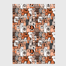 Скетчбук с принтом Коты и собаки в Тюмени, 100% бумага
 | 48 листов, плотность листов — 100 г/м2, плотность картонной обложки — 250 г/м2. Листы скреплены сверху удобной пружинной спиралью | Тематика изображения на принте: animals | breed | cats | different | dogs | domestic | kittens | puppies | весёлые | графика | добрые | домашние | животные | иллюстрация | картинка | коллаж | коты | котята | мода | молодежная | полосатые | порода | разные | рисунок
