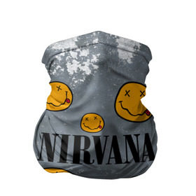 Бандана-труба 3D с принтом NIRVANA в Тюмени, 100% полиэстер, ткань с особыми свойствами — Activecool | плотность 150‒180 г/м2; хорошо тянется, но сохраняет форму | nirvana | альтернативный рок | гранж | группа | курт кобейн | логотип нирвана | музыка | нирвана | песни | рок