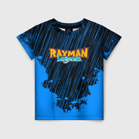 Детская футболка 3D с принтом RAYMAN LEGENDS в Тюмени, 100% гипоаллергенный полиэфир | прямой крой, круглый вырез горловины, длина до линии бедер, чуть спущенное плечо, ткань немного тянется | legends rayman. | rayman | rayman legends | rayman legends ps4 | rayman origins