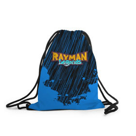 Рюкзак-мешок 3D с принтом RAYMAN LEGENDS в Тюмени, 100% полиэстер | плотность ткани — 200 г/м2, размер — 35 х 45 см; лямки — толстые шнурки, застежка на шнуровке, без карманов и подкладки | legends rayman. | rayman | rayman legends | rayman legends ps4 | rayman origins