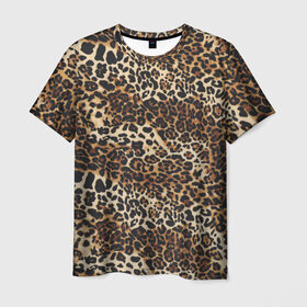 Мужская футболка 3D с принтом Леопард в Тюмени, 100% полиэфир | прямой крой, круглый вырез горловины, длина до линии бедер | Тематика изображения на принте: camouflage | cat | disguise | fashion | illustration | jungle | leopard | predator | skin | spots | style | wild | youth | графика | джунгли | дикий | иллюстрация | камуфляж | картинка | кошка | леопард | маскировка | мода | молодежная | пятна | рисунок |