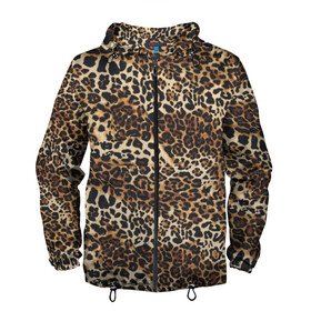 Мужская ветровка 3D с принтом Леопард в Тюмени, 100% полиэстер | подол и капюшон оформлены резинкой с фиксаторами, два кармана без застежек по бокам, один потайной карман на груди | Тематика изображения на принте: camouflage | cat | disguise | fashion | illustration | jungle | leopard | predator | skin | spots | style | wild | youth | графика | джунгли | дикий | иллюстрация | камуфляж | картинка | кошка | леопард | маскировка | мода | молодежная | пятна | рисунок |