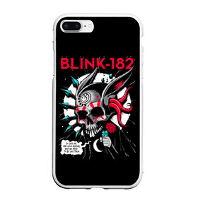Чехол для iPhone 7Plus/8 Plus матовый с принтом Blink 182 в Тюмени, Силикон | Область печати: задняя сторона чехла, без боковых панелей | punk | группы | кролик | музыка | панк