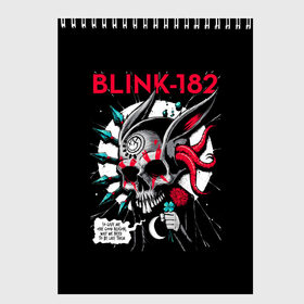 Скетчбук с принтом Blink 182 в Тюмени, 100% бумага
 | 48 листов, плотность листов — 100 г/м2, плотность картонной обложки — 250 г/м2. Листы скреплены сверху удобной пружинной спиралью | punk | группы | кролик | музыка | панк