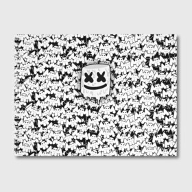 Альбом для рисования с принтом MARSHMELLO в Тюмени, 100% бумага
 | матовая бумага, плотность 200 мг. | fortnite marshmello | friend marshmello | happy marshmello | marshmallow anne | marshmello | marshmello bastille | marshmello marie | spotlight marshmello.