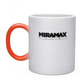 Кружка хамелеон с принтом MIRAMAX FILM в Тюмени, керамика | меняет цвет при нагревании, емкость 330 мл | Тематика изображения на принте: miramax film | киностудия | мирамакс | тарантино