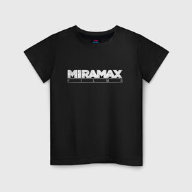 Детская футболка хлопок с принтом MIRAMAX FILM_ в Тюмени, 100% хлопок | круглый вырез горловины, полуприлегающий силуэт, длина до линии бедер | miramax film | киностудия | мирамакс