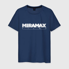 Мужская футболка хлопок с принтом MIRAMAX FILM_ в Тюмени, 100% хлопок | прямой крой, круглый вырез горловины, длина до линии бедер, слегка спущенное плечо. | miramax film | киностудия | мирамакс