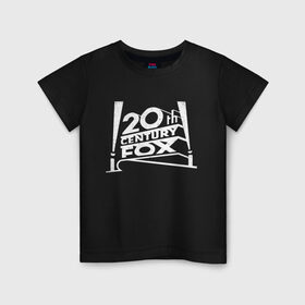 Детская футболка хлопок с принтом 20th Century Fox_2 в Тюмени, 100% хлопок | круглый вырез горловины, полуприлегающий силуэт, длина до линии бедер | Тематика изображения на принте: 20 век фокс | 20th century fox | киностудия