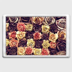 Магнит 45*70 с принтом Шоколадные розы в Тюмени, Пластик | Размер: 78*52 мм; Размер печати: 70*45 | бабушке | девочке | девушке | дочке | желтые цветы | женщине | маме | подруге | природа | розовые цветы | розы | сестре | теще | тюльпаны | цветы
