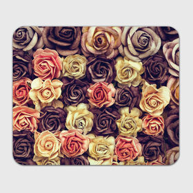 Коврик прямоугольный с принтом Шоколадные розы в Тюмени, натуральный каучук | размер 230 х 185 мм; запечатка лицевой стороны | бабушке | девочке | девушке | дочке | желтые цветы | женщине | маме | подруге | природа | розовые цветы | розы | сестре | теще | тюльпаны | цветы