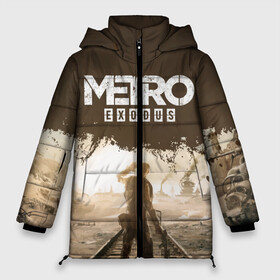 Женская зимняя куртка 3D с принтом METRO EXODUS - Пустыня в Тюмени, верх — 100% полиэстер; подкладка — 100% полиэстер; утеплитель — 100% полиэстер | длина ниже бедра, силуэт Оверсайз. Есть воротник-стойка, отстегивающийся капюшон и ветрозащитная планка. 

Боковые карманы с листочкой на кнопках и внутренний карман на молнии | 2033 | artem | exodus | fps | game | games | last | light | metro | moscow | russia | shooter | stalker | winter | артем | зима | игра | игры | исход | метро | москва | последнее | россия | сталкер | убежище | шутер
