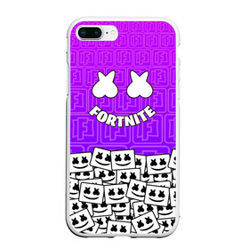 Чехол для iPhone 7Plus/8 Plus матовый с принтом FORTNITE MARSHMELLO в Тюмени, Силикон | Область печати: задняя сторона чехла, без боковых панелей | epic fortnite | fortnite game | fortnite steam | fortnite tracker | friend marshmello | happy marshmello | marshmallow anne | marshmello | marshmello marie.