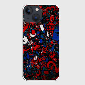 Чехол для iPhone 13 mini с принтом Стикеры граффити в Тюмени,  |  | grafity | paint | street art | urban | город | граффити | искусство | кирпичи | краски | рисунки | стена | улицы | уличное искусство