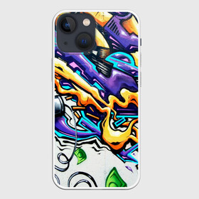 Чехол для iPhone 13 mini с принтом NEON GRAFFITI в Тюмени,  |  | grafity | paint | street art | urban | город | граффити | искусство | кирпичи | краски | рисунки | стена | улицы | уличное искусство