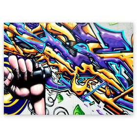 Поздравительная открытка с принтом NEON GRAFFITI в Тюмени, 100% бумага | плотность бумаги 280 г/м2, матовая, на обратной стороне линовка и место для марки
 | grafity | paint | street art | urban | город | граффити | искусство | кирпичи | краски | рисунки | стена | улицы | уличное искусство