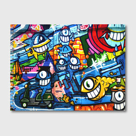 Альбом для рисования с принтом GRAFFITI EXCLUSIVE в Тюмени, 100% бумага
 | матовая бумага, плотность 200 мг. | grafity | paint | street art | urban | город | граффити | искусство | кирпичи | краски | рисунки | стена | улицы | уличное искусство