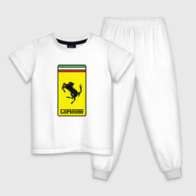 Детская пижама хлопок с принтом Corleone Ferrari в Тюмени, 100% хлопок |  брюки и футболка прямого кроя, без карманов, на брюках мягкая резинка на поясе и по низу штанин
 | Тематика изображения на принте: 