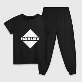 Детская пижама хлопок с принтом ROBLOX в Тюмени, 100% хлопок |  брюки и футболка прямого кроя, без карманов, на брюках мягкая резинка на поясе и по низу штанин
 | Тематика изображения на принте: roblox | roblox com | roblox gaming | roblox simulator | роблокс | роблокс roblox.