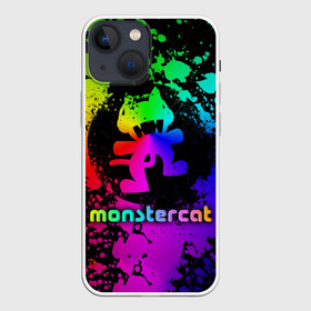 Чехол для iPhone 13 mini с принтом Monstercat в Тюмени,  |  | monstercat | клуб | клубная музыка | кот | котенок | кошка | лейбл | монстар | монстар кет | монстер | музыка | танцевальная музыка | электронная | электронная музыка