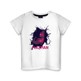 Детская футболка хлопок с принтом Рикардо Милос Flexman в Тюмени, 100% хлопок | круглый вырез горловины, полуприлегающий силуэт, длина до линии бедер | flex | flexman | milos | ricardo | милос | рикардо | флекс | шарю