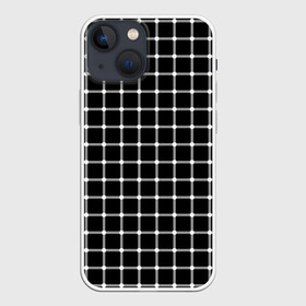 Чехол для iPhone 13 mini с принтом Неуловимые серый точки в Тюмени,  |  | иллюзия | кажется | квадраты | клетка | круги | линии | полосы | сетка | точки | ячейка