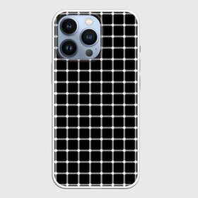 Чехол для iPhone 13 Pro с принтом Неуловимые серый точки в Тюмени,  |  | иллюзия | кажется | квадраты | клетка | круги | линии | полосы | сетка | точки | ячейка