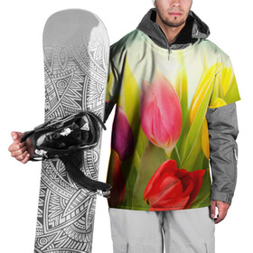 Накидка на куртку 3D с принтом Тюльпаны в Тюмени, 100% полиэстер |  | бабушке | девочке | девушке | дочке | желтые цветы | женщине | маме | подруге | природа | розовые цветы | розы | сестре | теще | тюльпаны | цветы
