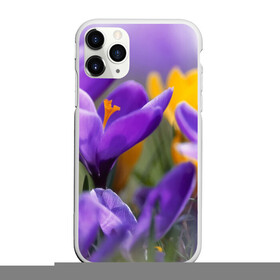 Чехол для iPhone 11 Pro матовый с принтом Фиолетовые цветы в Тюмени, Силикон |  | бабушке | девочке | девушке | дочке | желтые цветы | женщине | маме | подруге | природа | розовые цветы | розы | сестре | теще | тюльпаны | цветы
