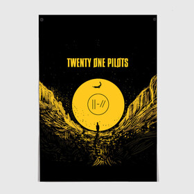 Постер с принтом TWENTY ONE PILOTS в Тюмени, 100% бумага
 | бумага, плотность 150 мг. Матовая, но за счет высокого коэффициента гладкости имеет небольшой блеск и дает на свету блики, но в отличии от глянцевой бумаги не покрыта лаком | 21 | blurryface | one | pilots | trench | twenty | ван | дан | джозеф | джош | пайлотс | пилотс | рок | тайлер | твенти